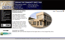 Tablet Screenshot of onlinebanking.statebankoflakota.com